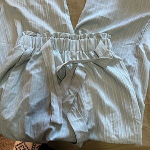 SHEIN Light Blue Straight Leg Pants